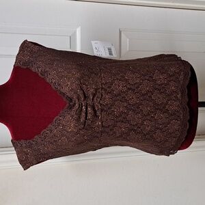 Lace Dressy Sparkle Tank